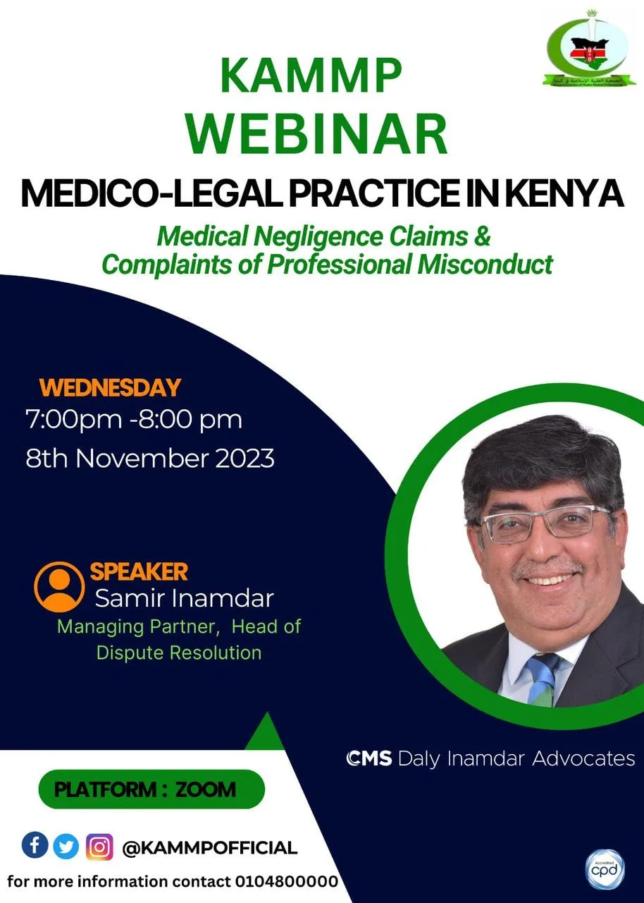 Poster of the CME Medico-Legal Practice in Kenya