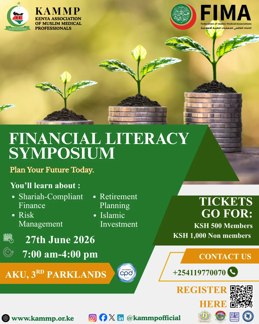Poster of the KAMMP Financial Literacy Symposium