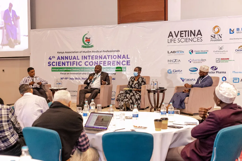 Delegates follow a panel at the 4th KAMMP Annual International Scientific Conference, Nairobi 2022