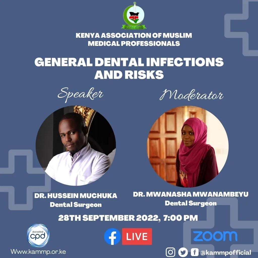 Poster of the CME General Dental Infections and Risks