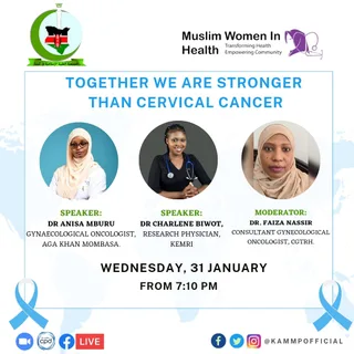 Poster for the CME Together We Are Stronger Than Cervical Cancer