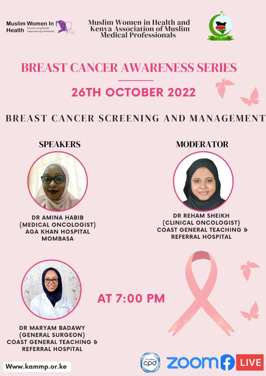 Poster of the CME Breast Cancer Awareness Series: Breast Cancer Screening and Management