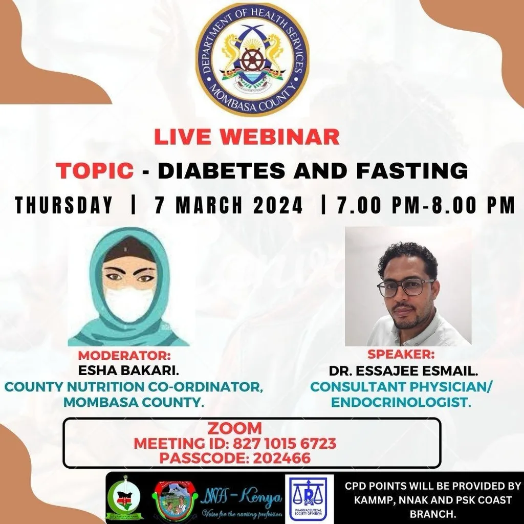Poster of the CME Diabetes and Fasting