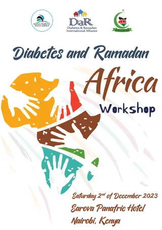 Poster for the CME Diabetes and Ramadan Africa Workshop